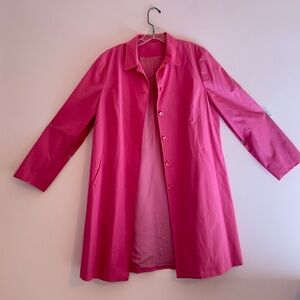 Women's Lightweight Pink Rain Resistant Coat